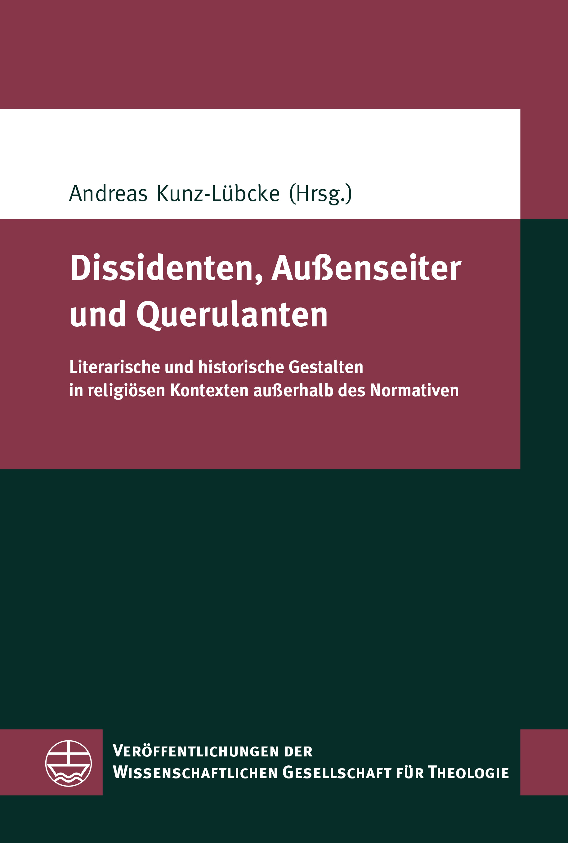 eva cover 06934 VWGTh 65 Kunz Luebcke Dissidenten Aussenseiter und Querulanten